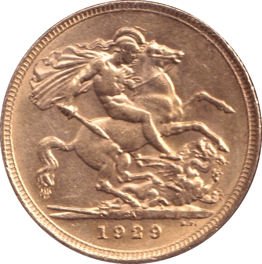 1929 GOLD SOVEREIGN ( AUNC ) PRETORIA MINT - SOVEREIGN - Cambridgeshire Coins