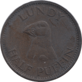 1929 HALF PUFFIN LUNDY - WORLD COINS - Cambridgeshire Coins