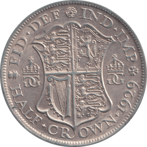 1929 HALFCROWN ( EF ) - Halfcrown - Cambridgeshire Coins