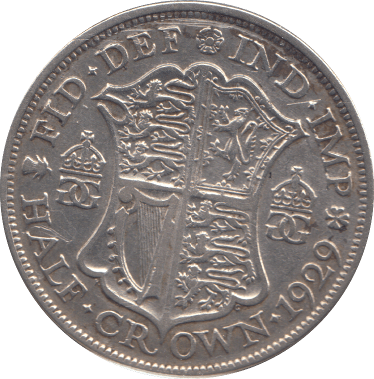 1929 HALFCROWN ( FINE ) - HALFCROWN - Cambridgeshire Coins