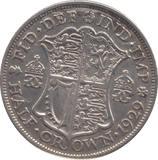 1929 HALFCROWN ( FINE ) - HALFCROWN - Cambridgeshire Coins