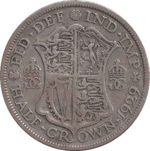1929 HALFCROWN ( GF ) - HALFCROWN - Cambridgeshire Coins