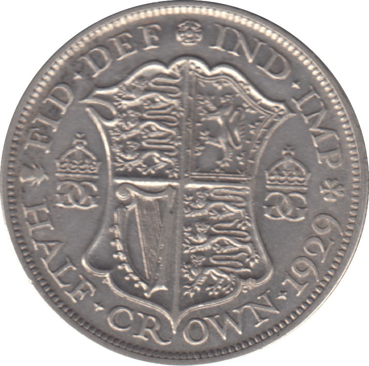 1929 HALFCROWN ( GVF ) - HALFCROWN - Cambridgeshire Coins