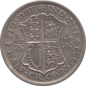 1929 HALFCROWN ( GVF ) - Halfcrown - Cambridgeshire Coins