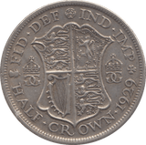 1929 HALFCROWN ( GVF ) - Halfcrown - Cambridgeshire Coins