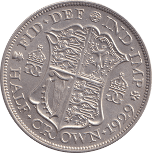 1929 HALFCROWN ( UNC ) - HALFCROWN - Cambridgeshire Coins