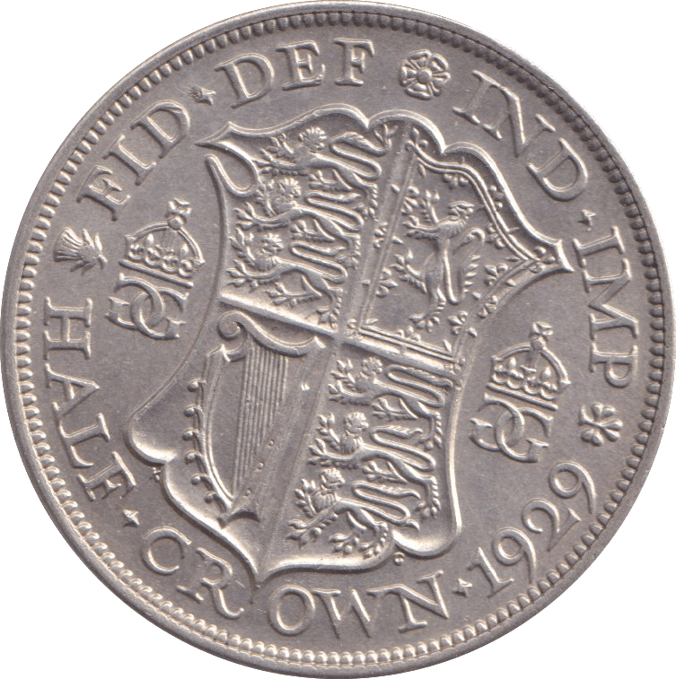1929 HALFCROWN ( UNC ) - HALFCROWN - Cambridgeshire Coins