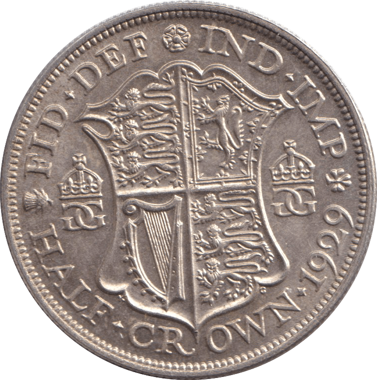 1929 HALFCROWN ( UNC ) - HALFCROWN - Cambridgeshire Coins