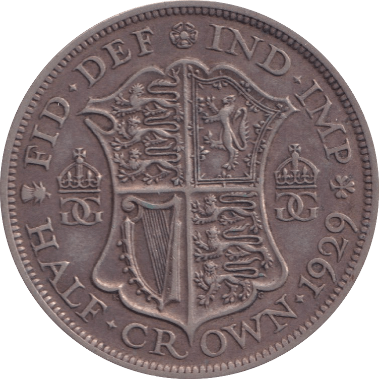 1929 HALFCROWN ( VF ) - Halfcrown - Cambridgeshire Coins