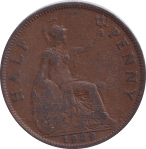 1929 HALFPENNY ( NF ) - HALFPENNY - Cambridgeshire Coins