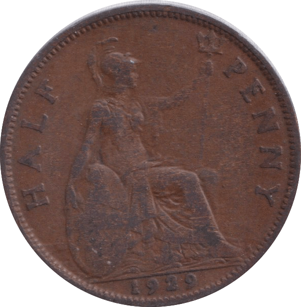1929 HALFPENNY ( NF ) - HALFPENNY - Cambridgeshire Coins