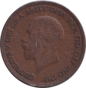 1929 HALFPENNY ( NF ) - HALFPENNY - Cambridgeshire Coins