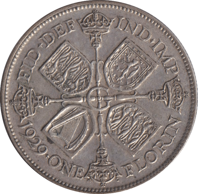 1929 ONE FLORIN ( GVF ) - FLORIN - Cambridgeshire Coins