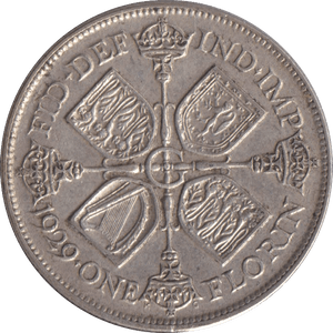 1929 ONE FLORIN ( GVF ) - FLORIN - Cambridgeshire Coins