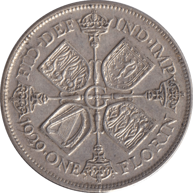1929 ONE FLORIN ( GVF ) - FLORIN - Cambridgeshire Coins
