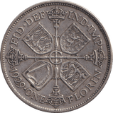 1929 ONE FLORIN ( VF ) - FLORIN - Cambridgeshire Coins