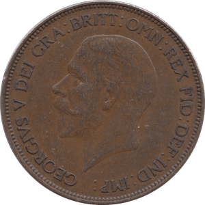 1929 PENNY ( AUNC ) - Penny - Cambridgeshire Coins