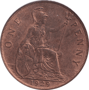 1929 PENNY ( EF ) - PENNY - Cambridgeshire Coins