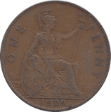 1929 PENNY ( GF ) - PENNY - Cambridgeshire Coins