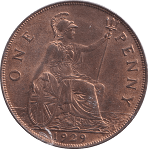 1929 PENNY ( UNC ) - PENNY - Cambridgeshire Coins
