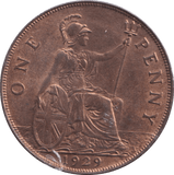 1929 PENNY ( UNC ) - PENNY - Cambridgeshire Coins