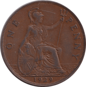 1929 PENNY ( VF ) - PENNY - Cambridgeshire Coins