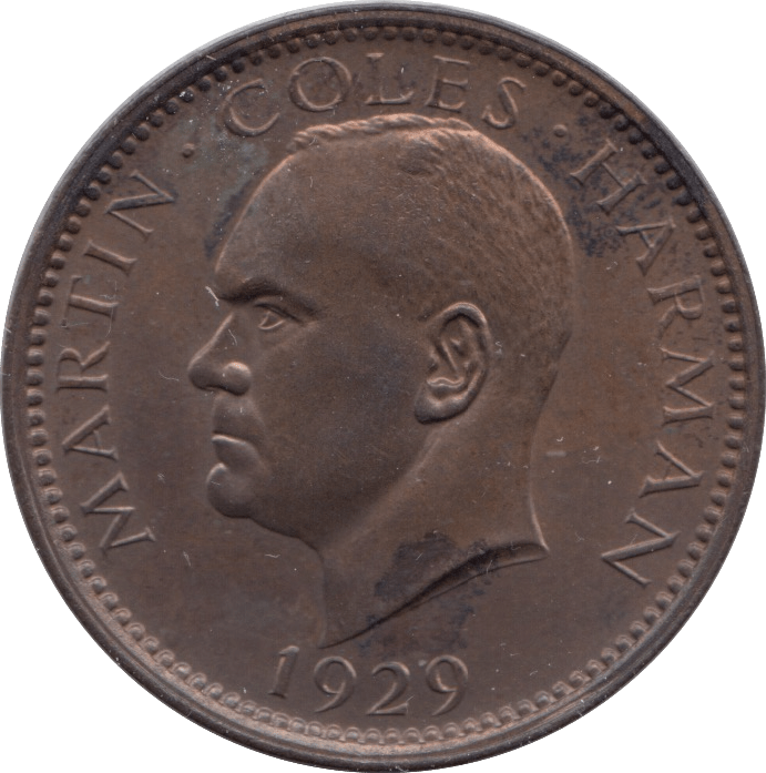 1929 PUFFIN LUNDY PENNY - WORLD COINS - Cambridgeshire Coins