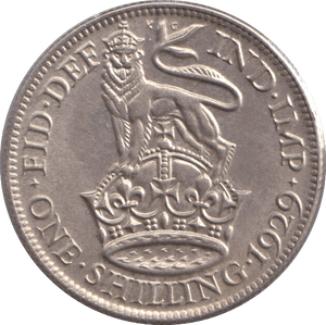1929 SHILLING ( AUNC ) - SHILLING - Cambridgeshire Coins