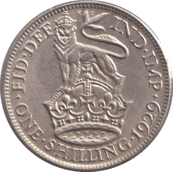 1929 SHILLING ( AUNC ) - SHILLING - Cambridgeshire Coins