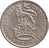 1929 SHILLING ( AUNC ) - SHILLING - Cambridgeshire Coins