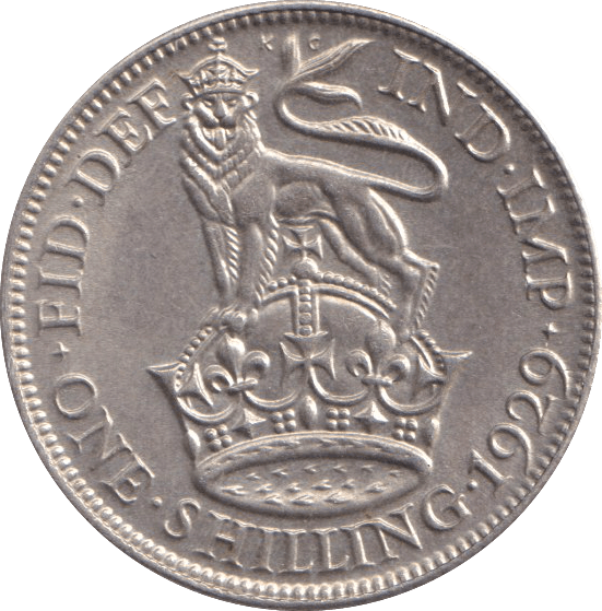 1929 SHILLING ( AUNC ) - SHILLING - Cambridgeshire Coins