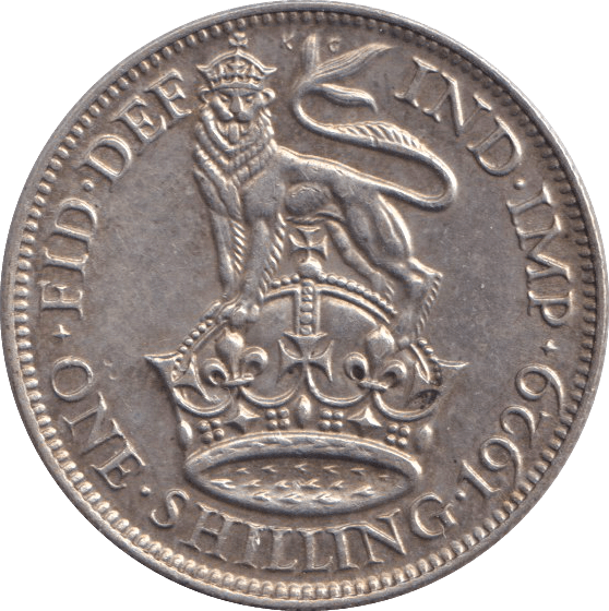 1929 SHILLING ( EF ) - SHILLING - Cambridgeshire Coins