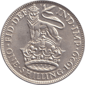 1929 SHILLING ( UNC ) ENGLISH - SHILLING - Cambridgeshire Coins