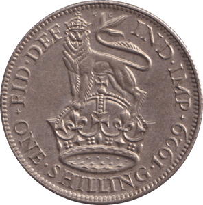 1929 SHILLING ( UNC ) - SHILLING - Cambridgeshire Coins