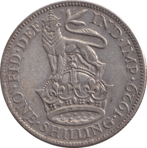 1929 SHILLING ( VF ) - SHILLING - Cambridgeshire Coins