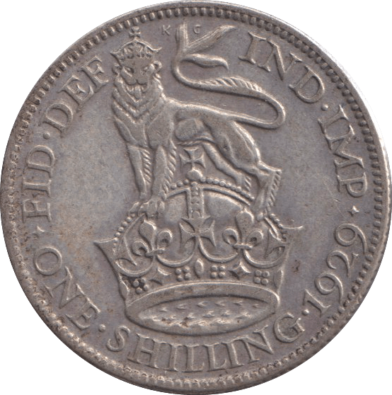 1929 SHILLING ( VF ) - SHILLING - Cambridgeshire Coins