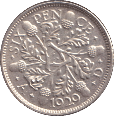 1929 SIXPENCE ( BU ) - SIXPENCE - Cambridgeshire Coins