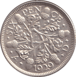 1929 SIXPENCE ( BU ) - SIXPENCE - Cambridgeshire Coins