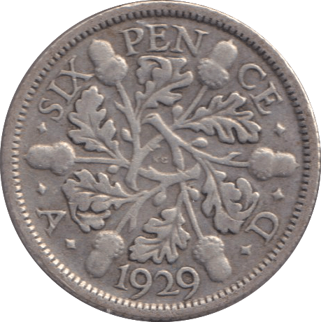 1929 SIXPENCE ( FINE ) - SIXPENCE - Cambridgeshire Coins