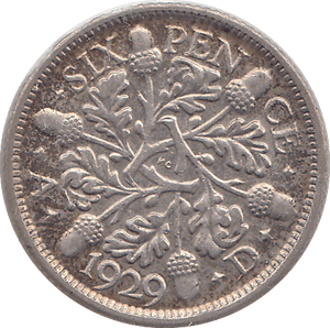 1929 SIXPENCE ( GF ) - SIXPENCE - Cambridgeshire Coins
