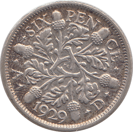 1929 SIXPENCE ( GF ) - SIXPENCE - Cambridgeshire Coins