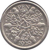 1929 SIXPENCE ( GVF ) 1 - SIXPENCE - Cambridgeshire Coins