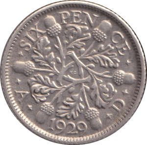 1929 SIXPENCE ( GVF ) - SIXPENCE - Cambridgeshire Coins
