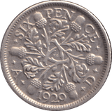 1929 SIXPENCE ( GVF ) - SIXPENCE - Cambridgeshire Coins