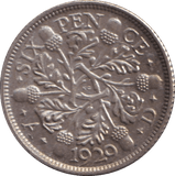 1929 SIXPENCE ( UNC ) - SIXPENCE - Cambridgeshire Coins
