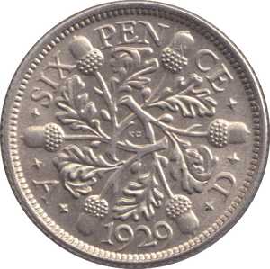 1929 SIXPENCE ( UNC ) - SIXPENCE - Cambridgeshire Coins