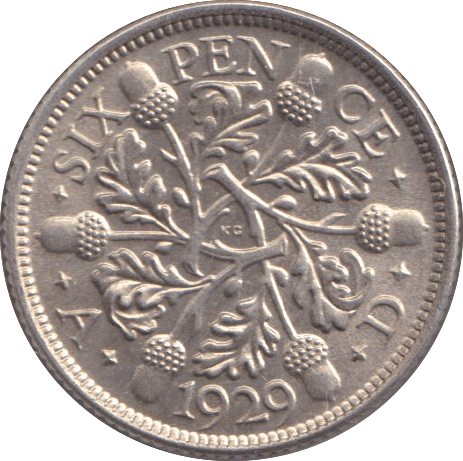 1929 SIXPENCE ( UNC ) - SIXPENCE - Cambridgeshire Coins