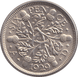 1929 SIXPENCE ( UNC ) - SIXPENCE - Cambridgeshire Coins
