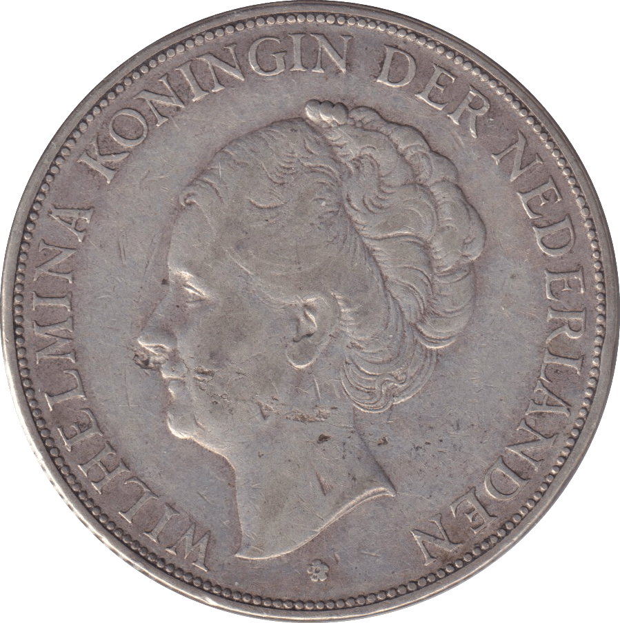 1930 2 1/2 GULDEN NETHERLANDS - WORLD COINS - Cambridgeshire Coins