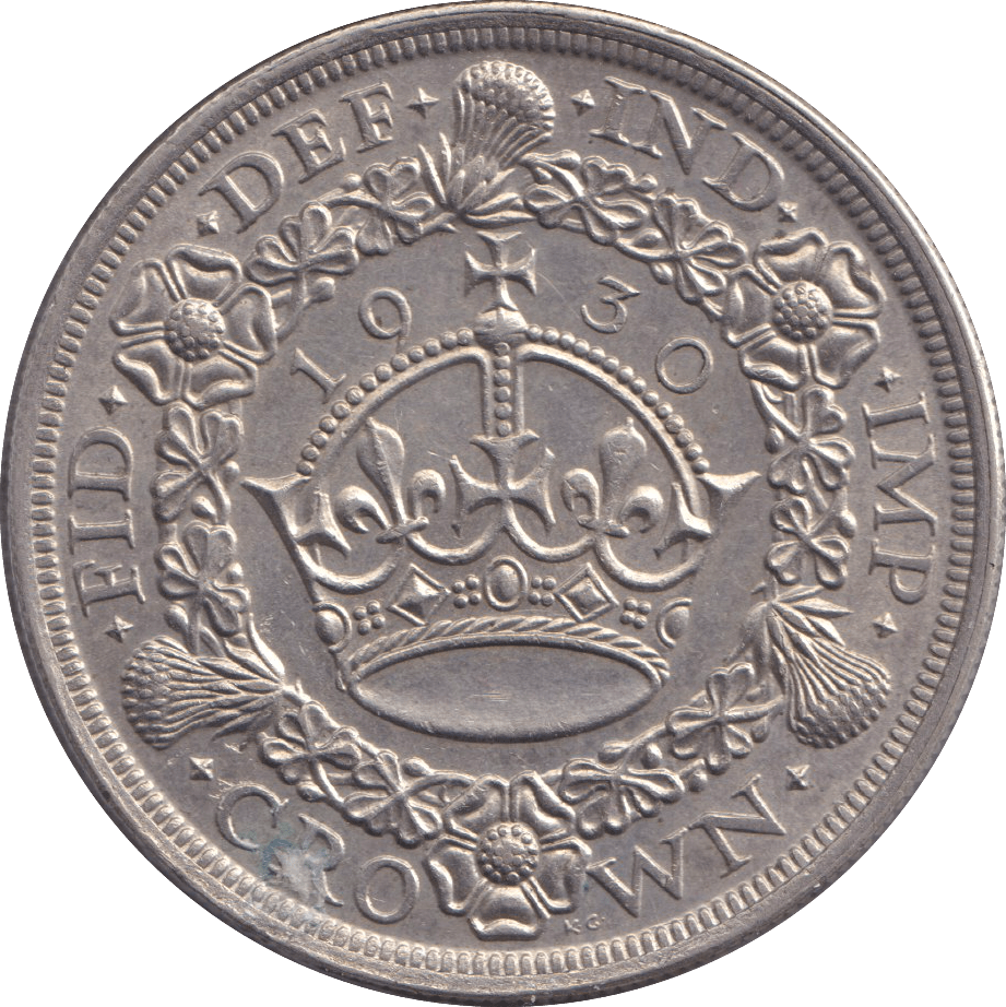 1930 CROWN ( AUNC ) - CROWN - Cambridgeshire Coins